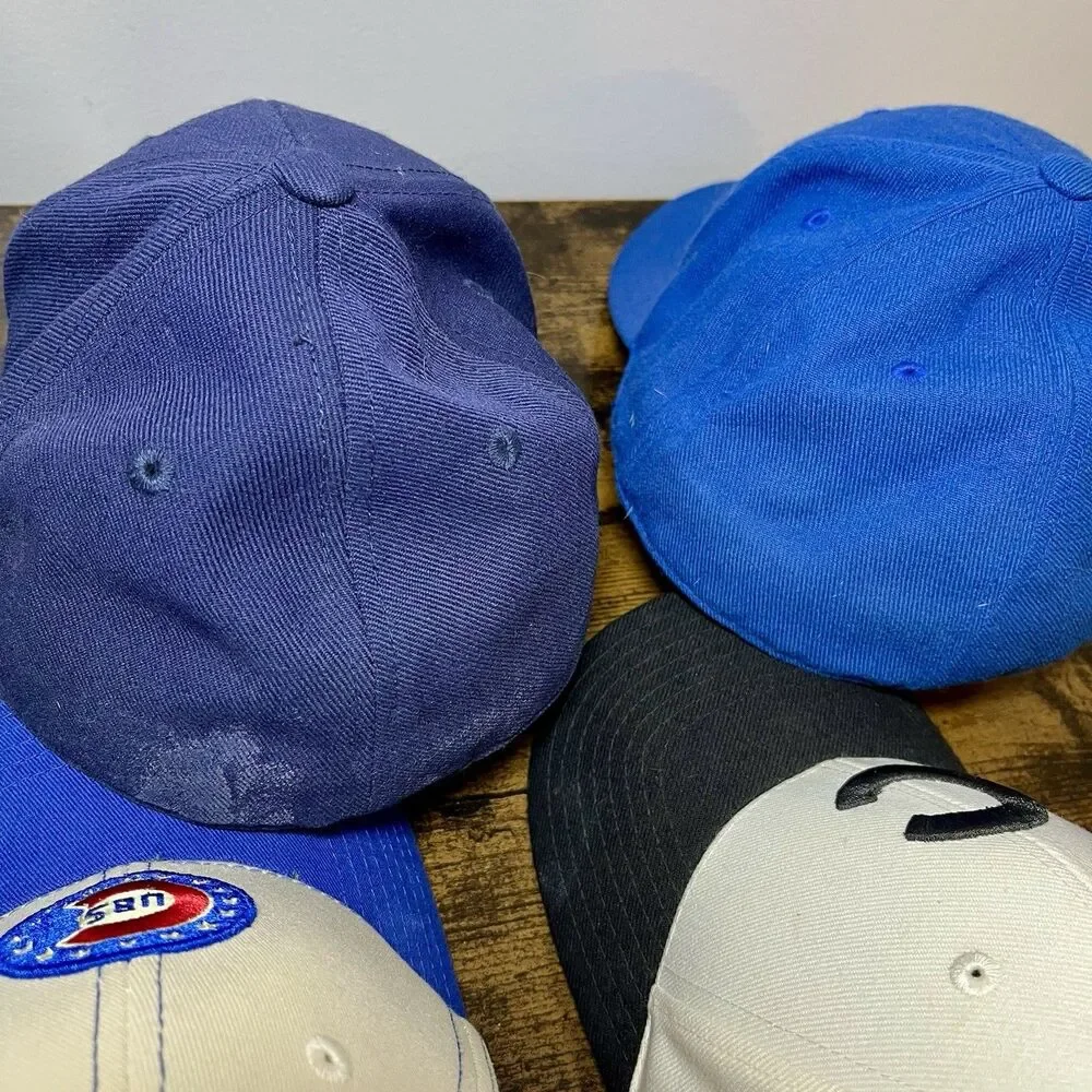 Chicago Cubs Hat Collection Lot of 6 Vintage Caps American Needle 7 1/8 MLB